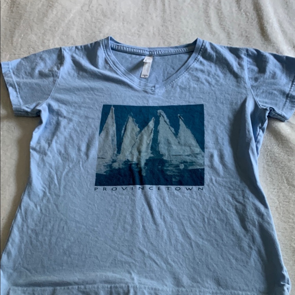 Women’s Provincetown Sailboat Design tee